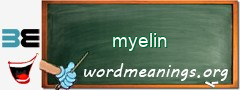 WordMeaning blackboard for myelin